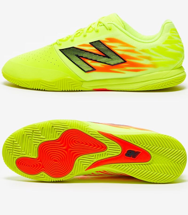 new balance furon indoor football trainers in neon yellow